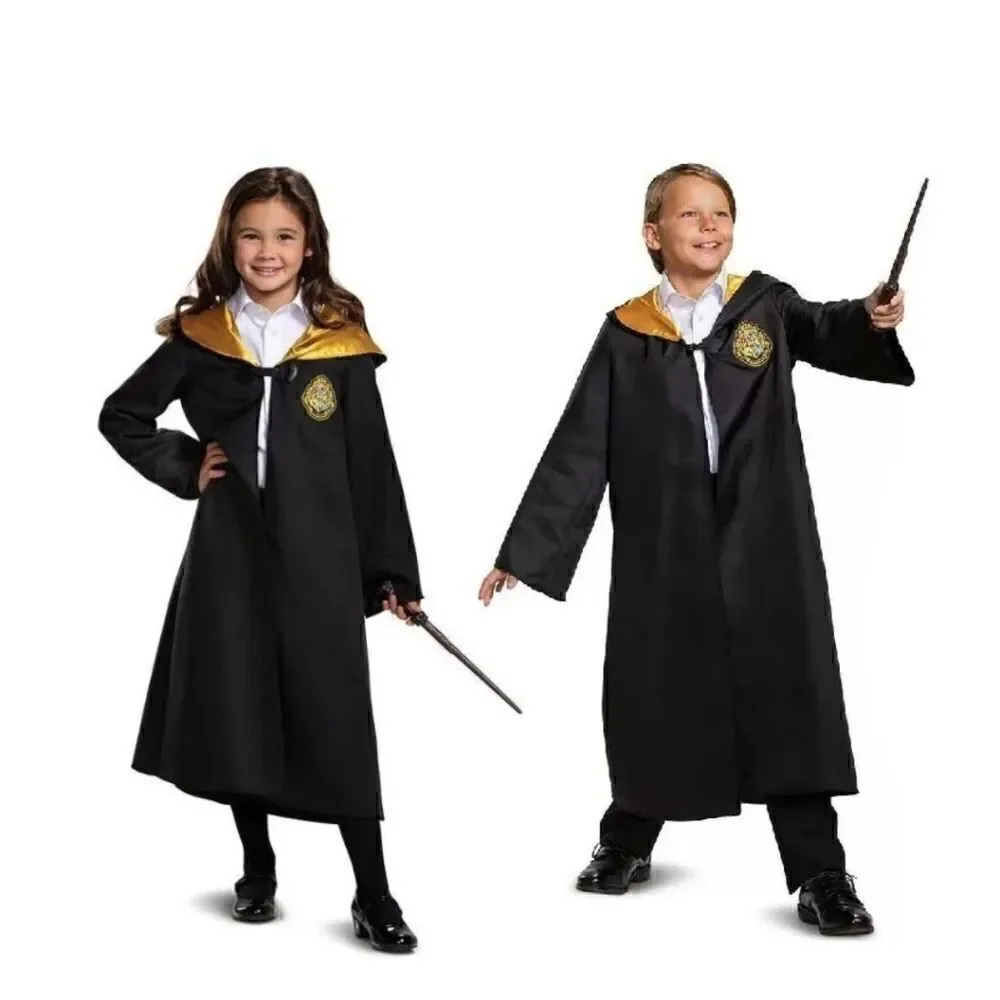 New Harry Potter Child Unisex Hogwarts Halloween Costume Hooded Robe One Size